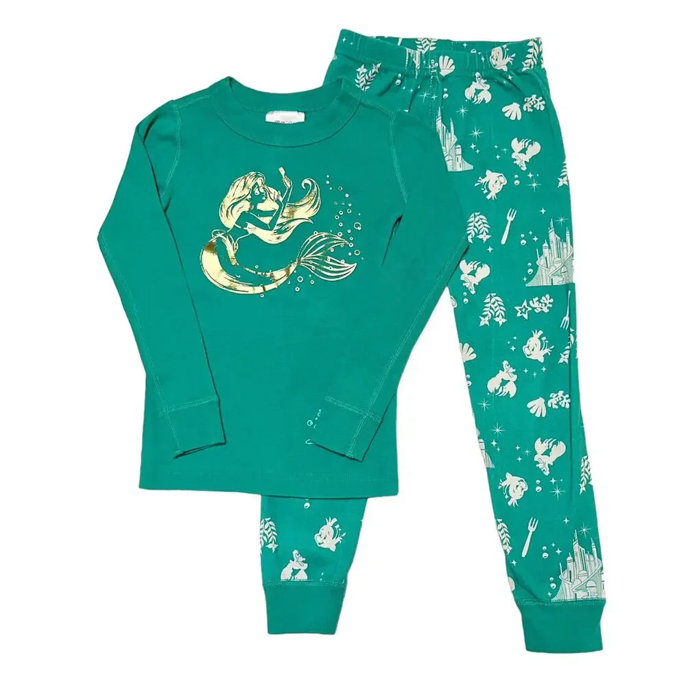 Hanna Andersson Little Mermaid PJ Set Size 4